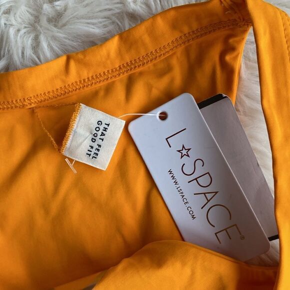 L*SPACE Camdyn Orange Mango Bikini Bottom Small - Picture 2 of 6